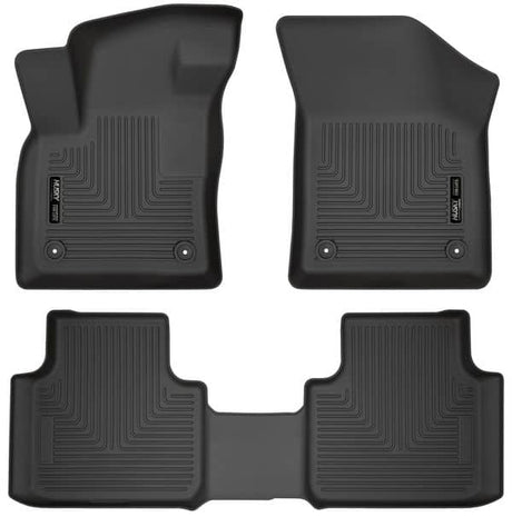 2018-2025 Atlas/2020-2025 Atlas Cross Sport Black Weatherbeater Front & Rear Floor Liners | Dirty Garage