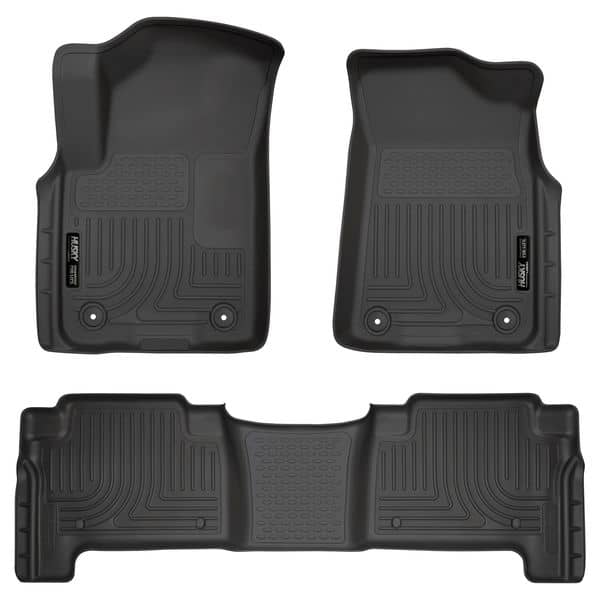 2019-2024 QX80 / Armada Black Weatherbeater Front & Rear Floor Liners | Dirty Garage