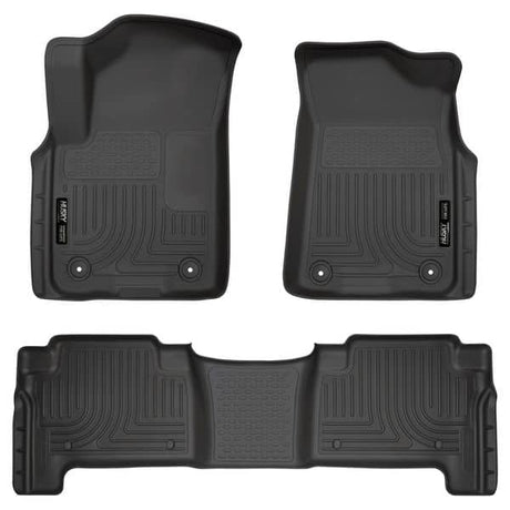 2019-2024 QX80 / Armada Black Weatherbeater Front & Rear Floor Liners | Dirty Garage