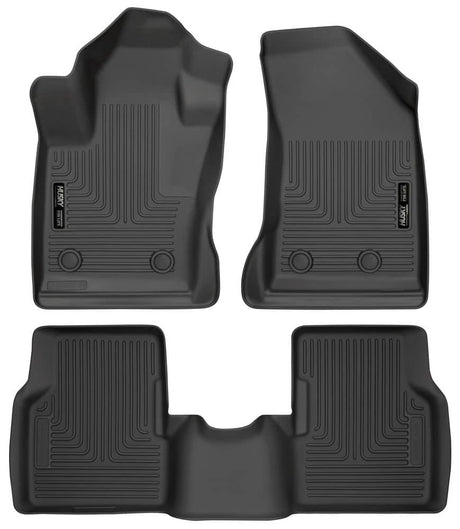2017-2025 Compass Black Weatherbeater Front & Rear Floor Liners | Dirty Garage