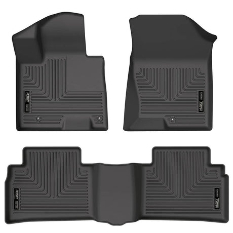 2022-2024 Tucson Black WeatherBeater Front & Second Row Floor Liners | Dirty Garage