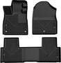 2023-2025 Pilot Black Weatherbeater Front & Second Row Floor Liners | Dirty Garage