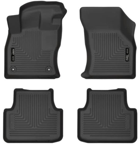 2019-2025 Jetta Sedan Black Weatherbeater Front & Rear Floor Liners | Dirty Garage