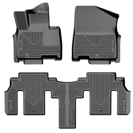 2022-2025 Carnival Weatherbeater Black Front and Second Row Floor Liners | Dirty Garage