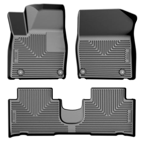 2022-2025 Ioniq 5 Weatherbeater Black Front and Rear Floor Liners | Dirty Garage