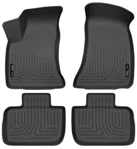 2011-2023 Charger/2011-2022 300 Rear Wheel Drive Black Weatherbeater Front & Rear Floor Liners | Dirty Garage