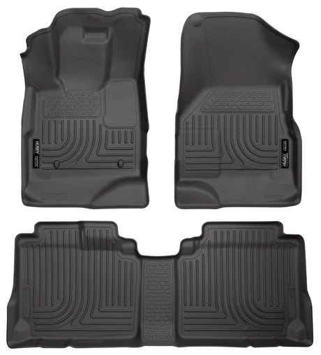 2010-2017 Equinox/Terrain Black Weatherbeater Front & Second Row Floor Liners | Dirty Garage