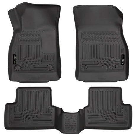 2011-2015 Cruze/2016 Cruze Limited Black Weatherbeater Front & Second Row Floor Liners | Dirty Garage