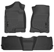 2007-2014 Escalade/Tahoe/Yukon Black Weatherbeater Front & Second Row Floor Liners | Dirty Garage