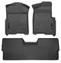2009-2014 F150 Crew Cab Black Weatherbeater Front & Second Row Floor Liners | Dirty Garage