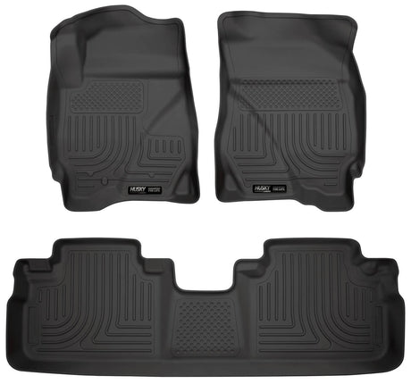 2009-2012 Escape/2009-2011 Mariner/Tribute Black WeatherBeater Front & Second Row Floor Liners | Dirty Garage