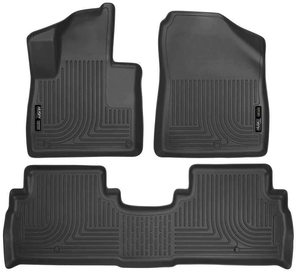 2016-2020 Sorento Black Weatherbeater Front & Second Row Floor Liners | Dirty Garage