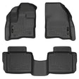 2010-2019 Taurus Black Weatherbeater Front & Second Row Floor Liners | Dirty Garage