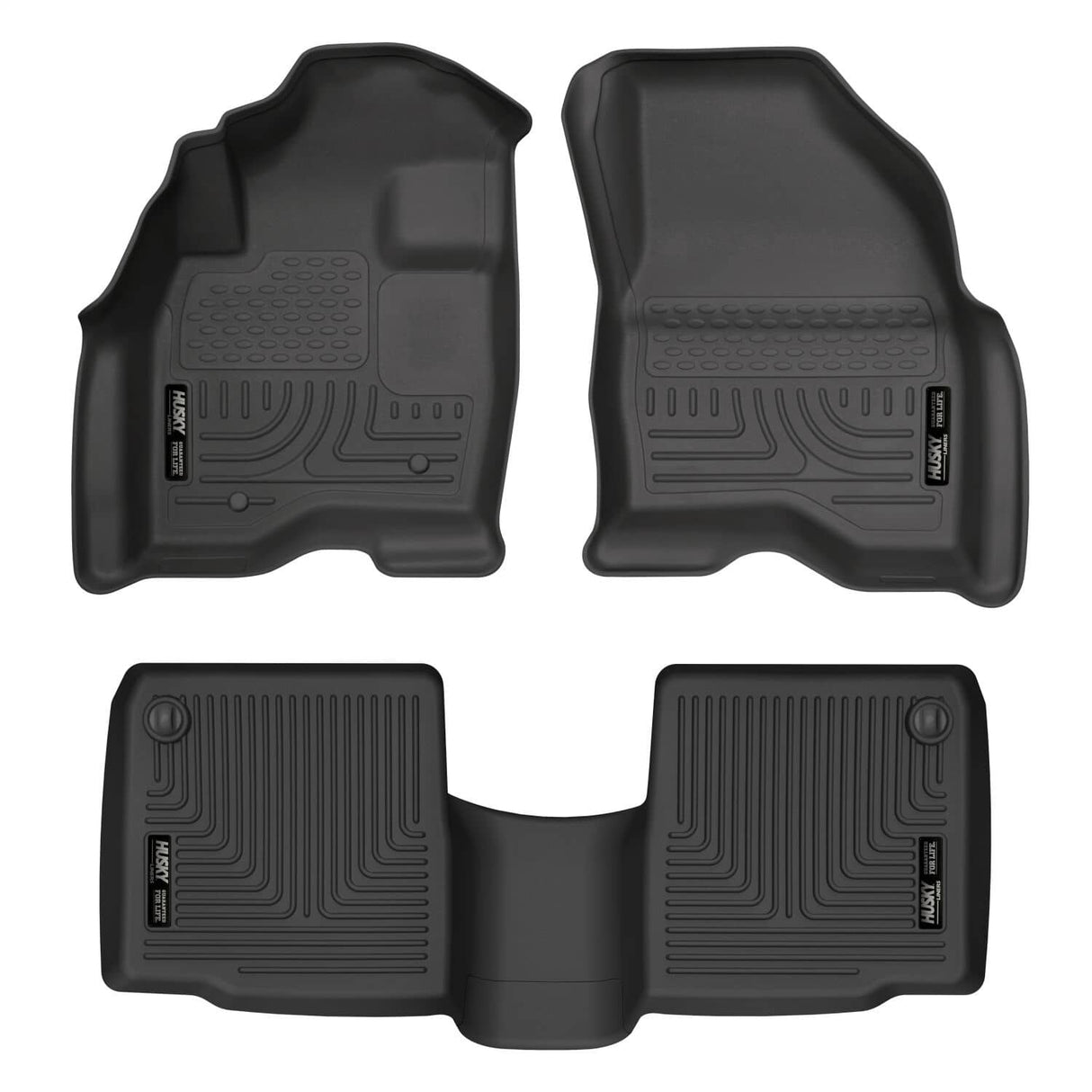 2011-2014 Explorer Black Weatherbeater Front & Second Row Floor Liners | Dirty Garage