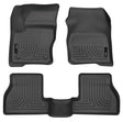 2012-2015 Focus Sedan/Hatchback Black Weatherbeater Front & Second Row Floor Liners | Dirty Garage