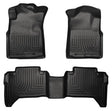 2005-2015 Tacoma Crew Cab Black Weatherbeater Front & Second Row Floor Liners | Dirty Garage