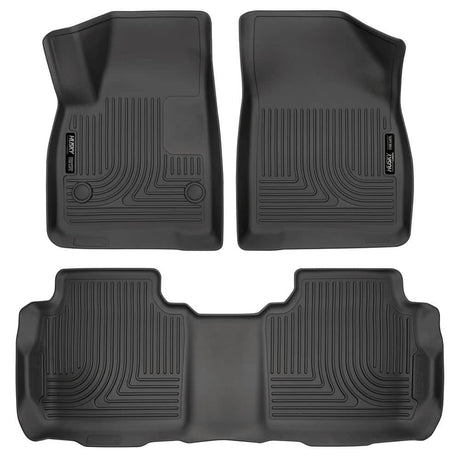 2017-2025 XT5/Acadia/Blazer Black Weatherbeater Front & Second Row Floor Liners | Dirty Garage