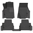 2021-2025 Grand Cherokee L 6 Passenger Black Weatherbeater Front and Second Row Floor Liners | Dirty Garage