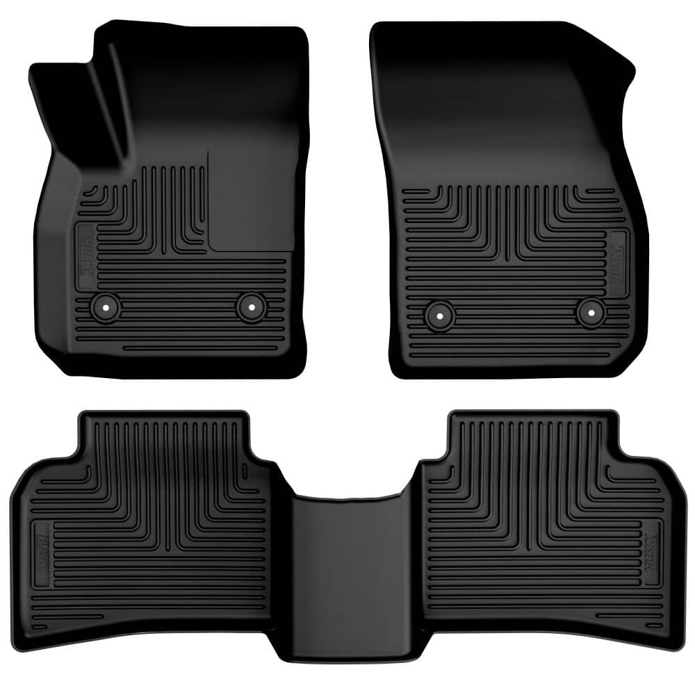 2019-2024 XT4 Black Weatherbeater Front & Second Row Floor Liners | Dirty Garage