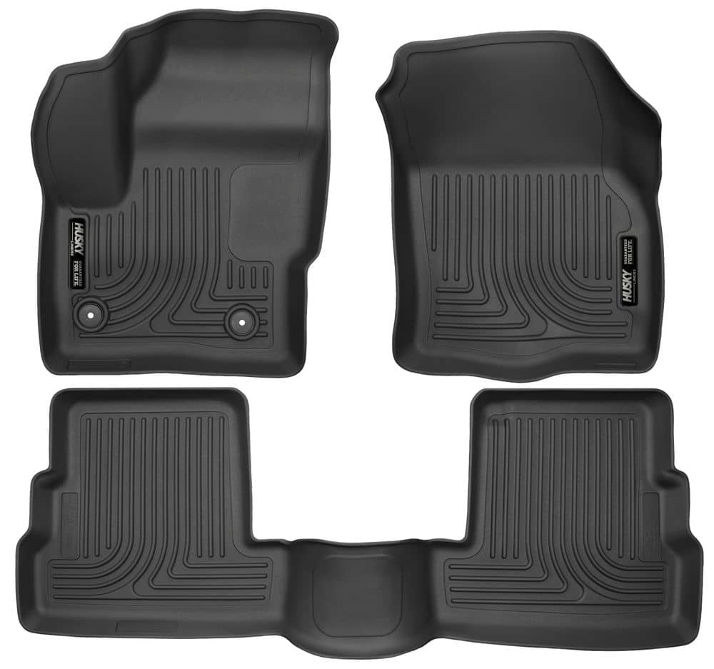 2015-2019 MKC Black Weatherbeater Front & Second Row Floor Liners (99301)