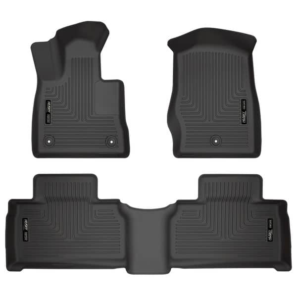 2020-2025 Explorer Black Weatherbeater Front & Second Row Floor Liners (99321)
