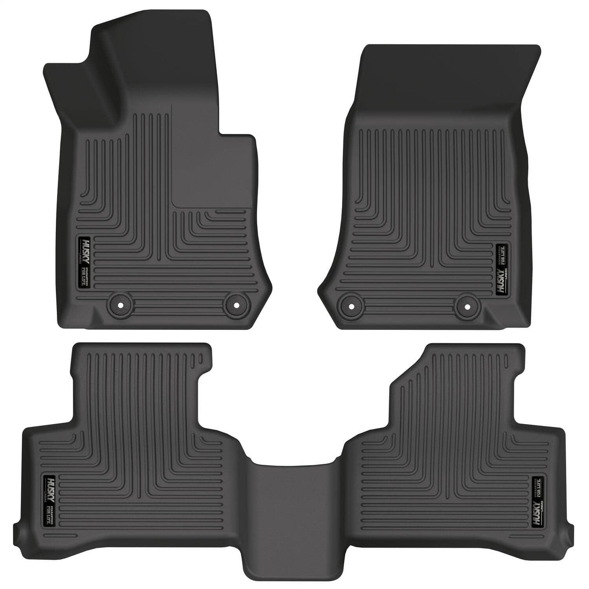 2017-2022 GLC300 Black Weatherbeater Front & Second Row Floor Liners (99391)