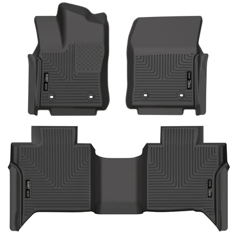 2022-2025 Tundra Crew Max Black Weatherbeater Front and Rear Floor Liners | Dirty Garage