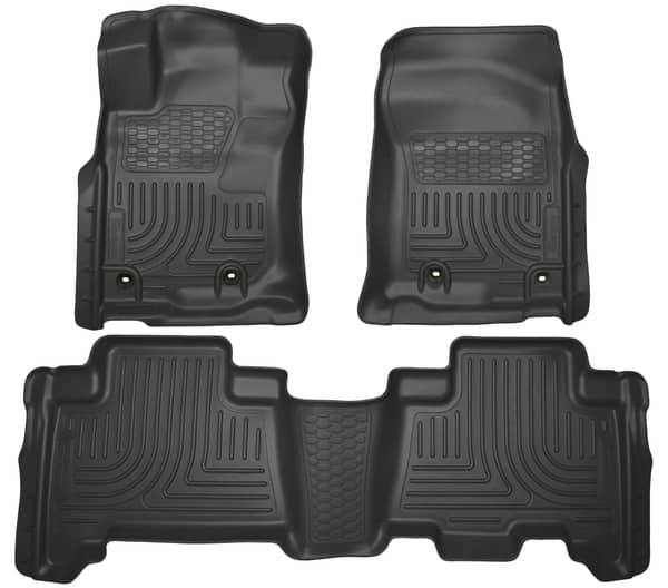 2013-2024 4Runner/2014-2023 GX460 Black Weatherbeater Front and Second Row Floor Liners (99571)