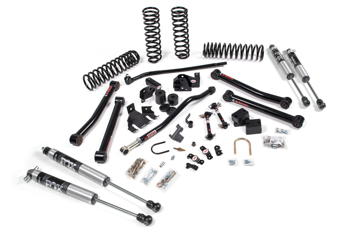 2007-2018 Wrangler JK 4-Door 3.5" Lift J-Konnect Kit w/ FOX 2.0 Adventure Series