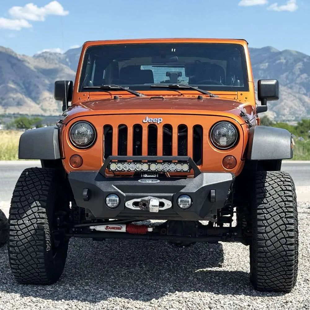 2007-2018 Wrangler JK Appalachian Steel Stubby Front Bumper w/ Winch Plate (FB-S-310-JK)