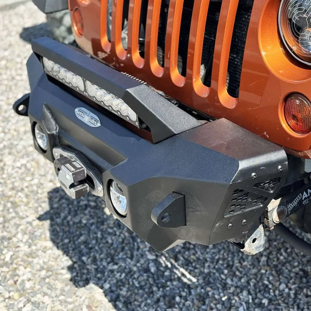 2007-2018 Wrangler JK Appalachian Steel Stubby Front Bumper w/ Winch Plate (FB-S-310-JK)