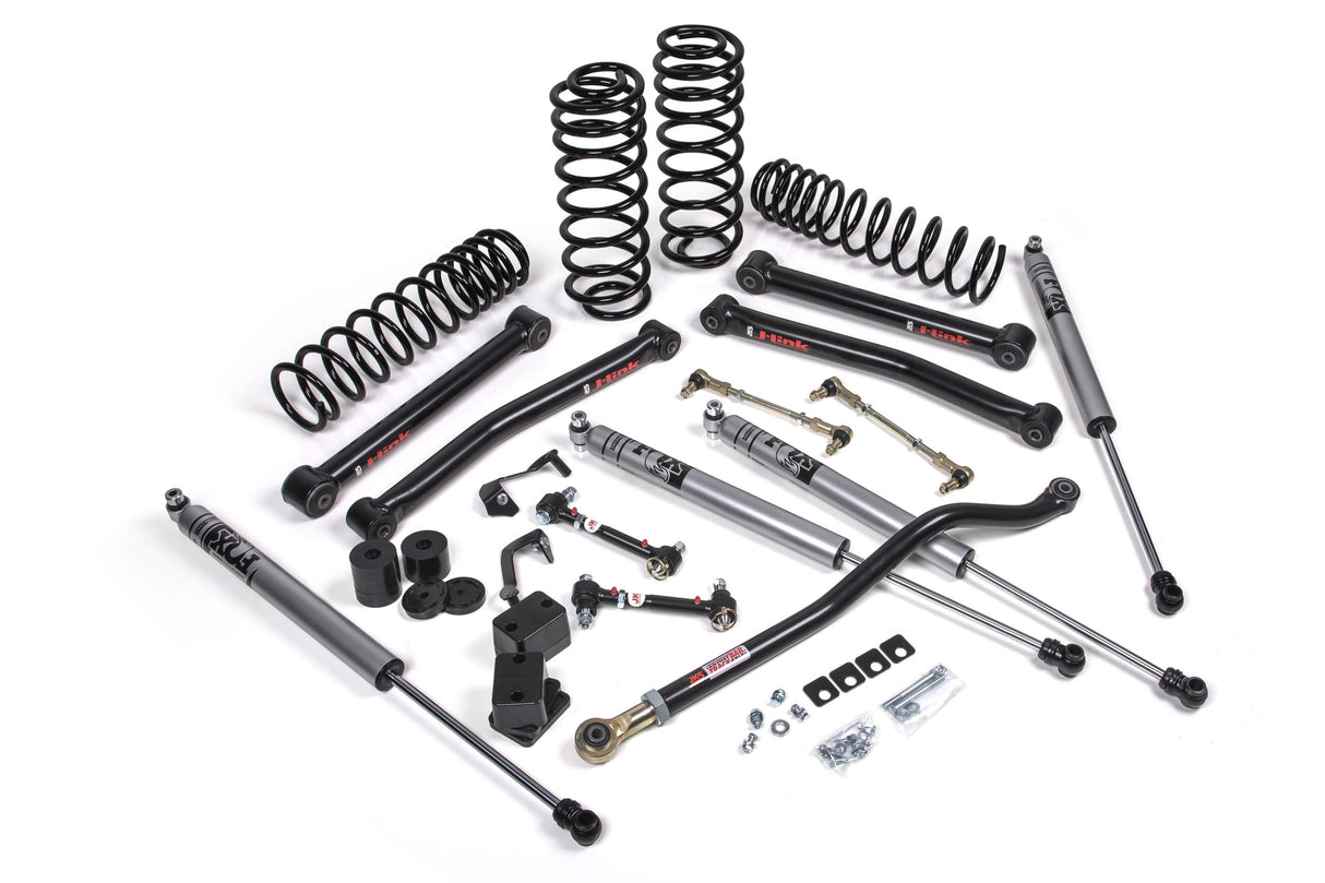 2021-2025 Wrangler JL 4-Door 4xe 3" Lift J-Konnect Kit w/ FOX 2.5 Performance Series