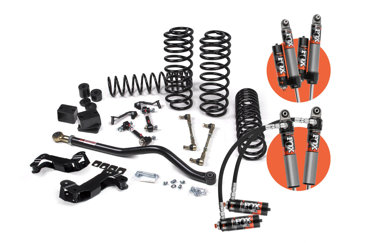 2021-2025 Wrangler JL 4-Door 4xe 3.5" Lift J-Kontrol Kit w/ FOX 2.5 Performance Elite