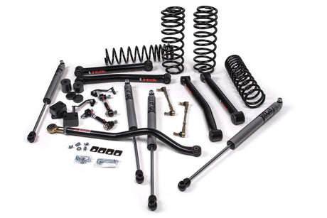 2018-2026 Wrangler JL 4-Door 3.5" Lift J-Konnect Kit w/ Standard Rate Coils, Without Shocks (JSPEC123KNS)