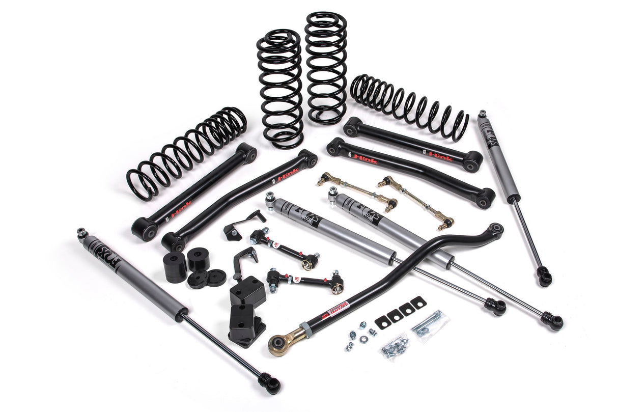 2021-2025 Wrangler JL 4-Door 4xe 2" Lift J-Konnect Kit w/ FOX 2.0 Adventure Series