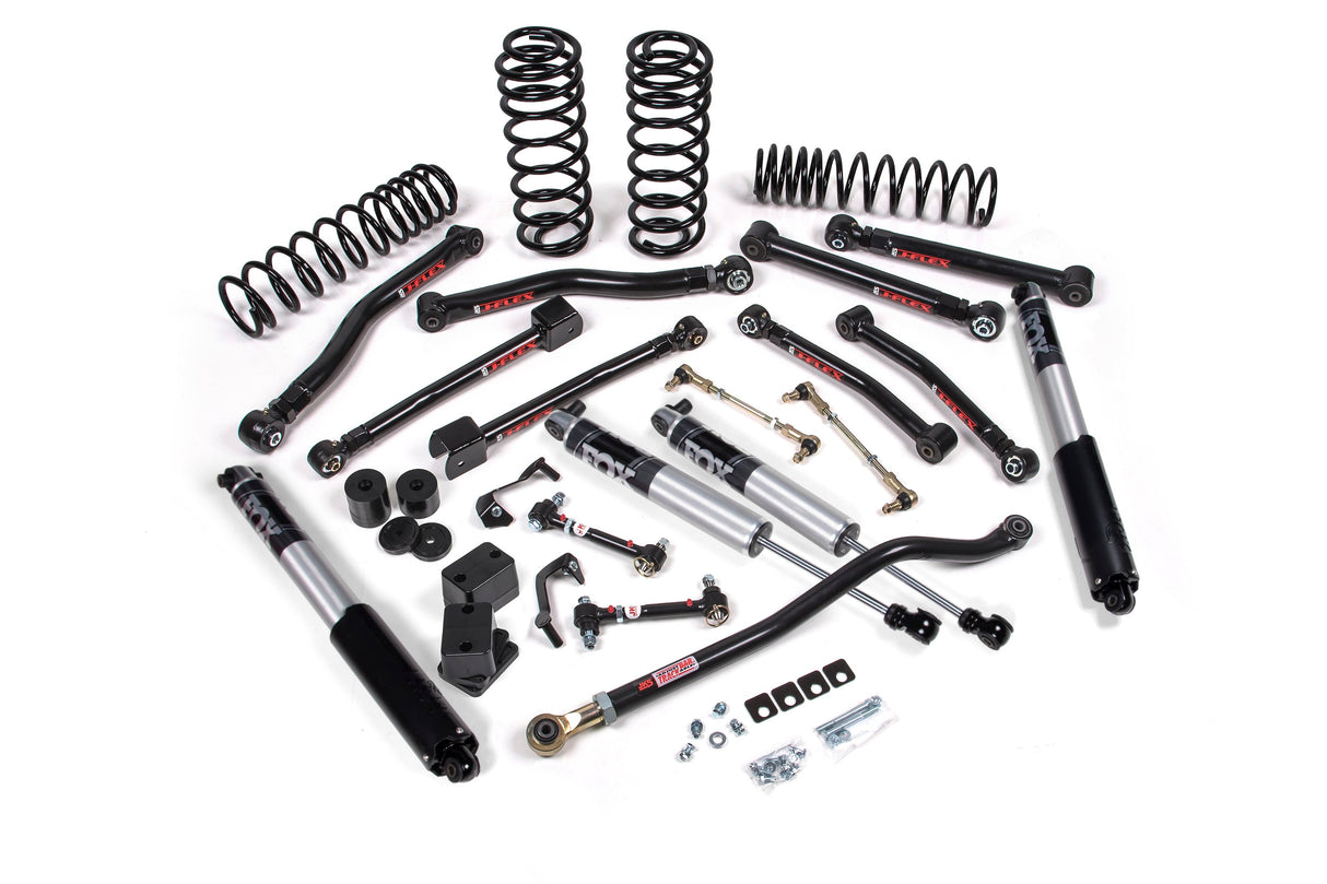 2018-2026 Wrangler JL 4-Door 3.5" Lift J-Krawl Kit w/ Heavy Duty Rate Coils / FOX 3.0 Factory Race Series / Flex End