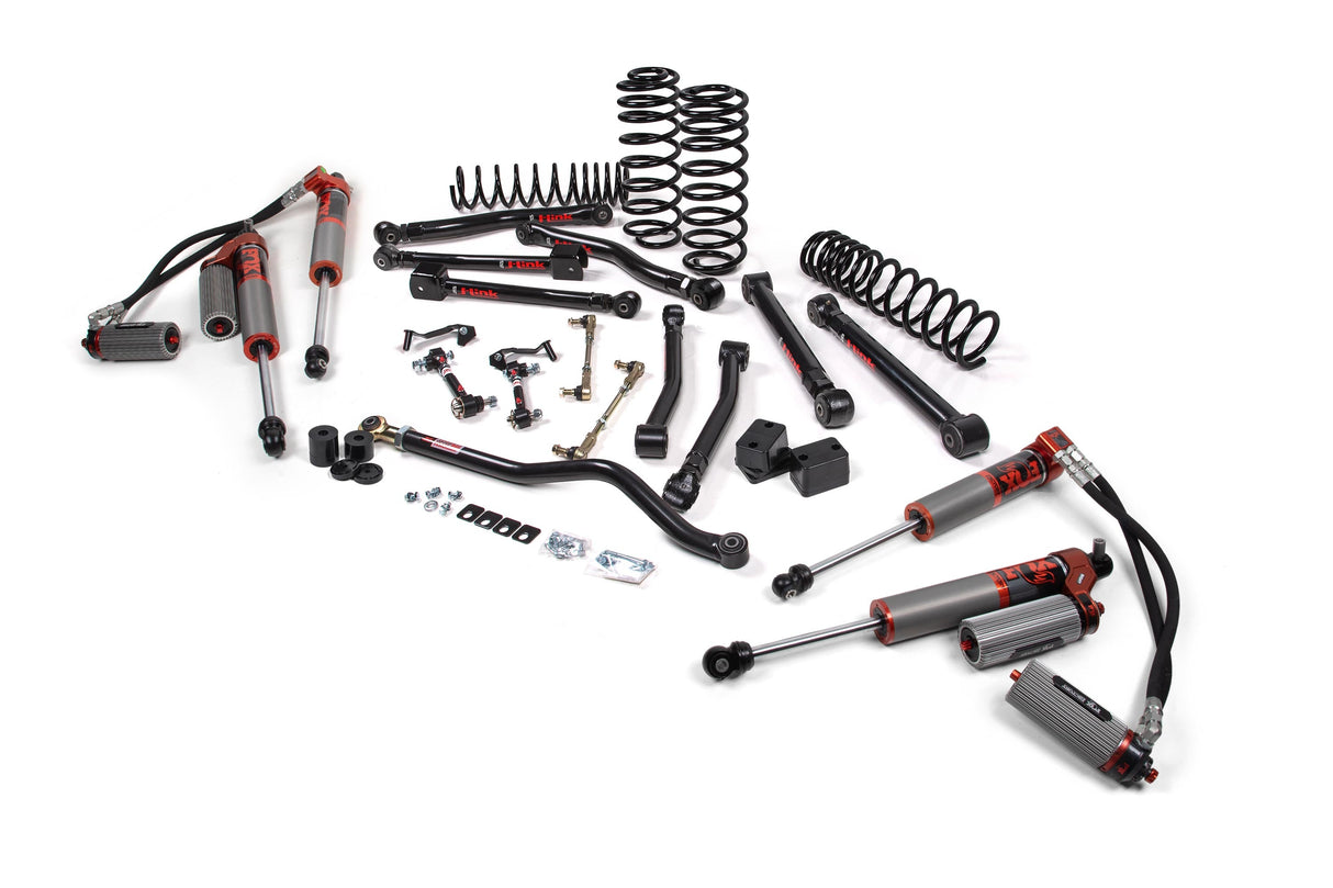 2018-2026 Wrangler JL 2-Door 3" Lift J-Krawl Kit w/ Standard Rate Coils / FOX 2.0 Performance Series / Flex End