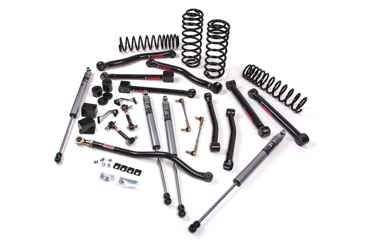 2018-2026 Wrangler JL 4-Door 2.5" Lift J-Krawl Kit w/ Standard Rate Coils / FOX 3.0 Factory Race Series / Flex End