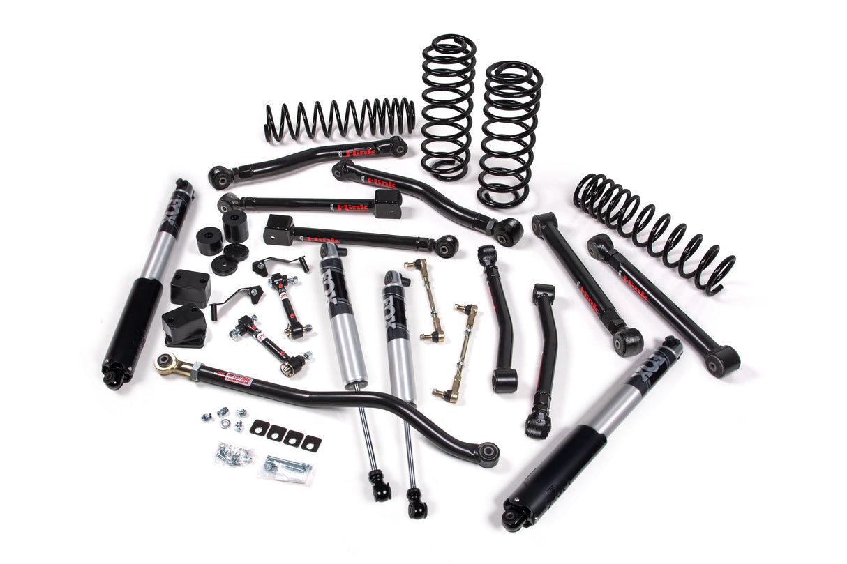 2018-2026 Wrangler JL 2-Door 3" Lift J-Krawl Kit w/ Standard Rate Coils / FOX 2.0 Performance Series / Flex End
