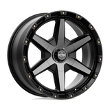KMC Tempo Satin Black w/ Gray Tint Wheel (KM101) | Dirty Garage