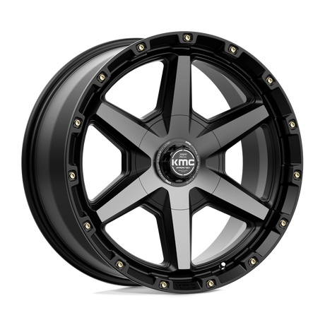 KMC Tempo Satin Black w/ Gray Tint Wheel (KM101) | Dirty Garage