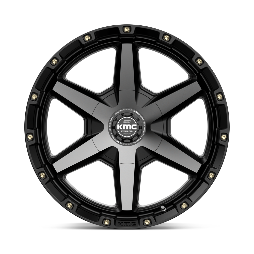 KMC Tempo Satin Black w/ Gray Tint Wheel (KM101) | Dirty Garage