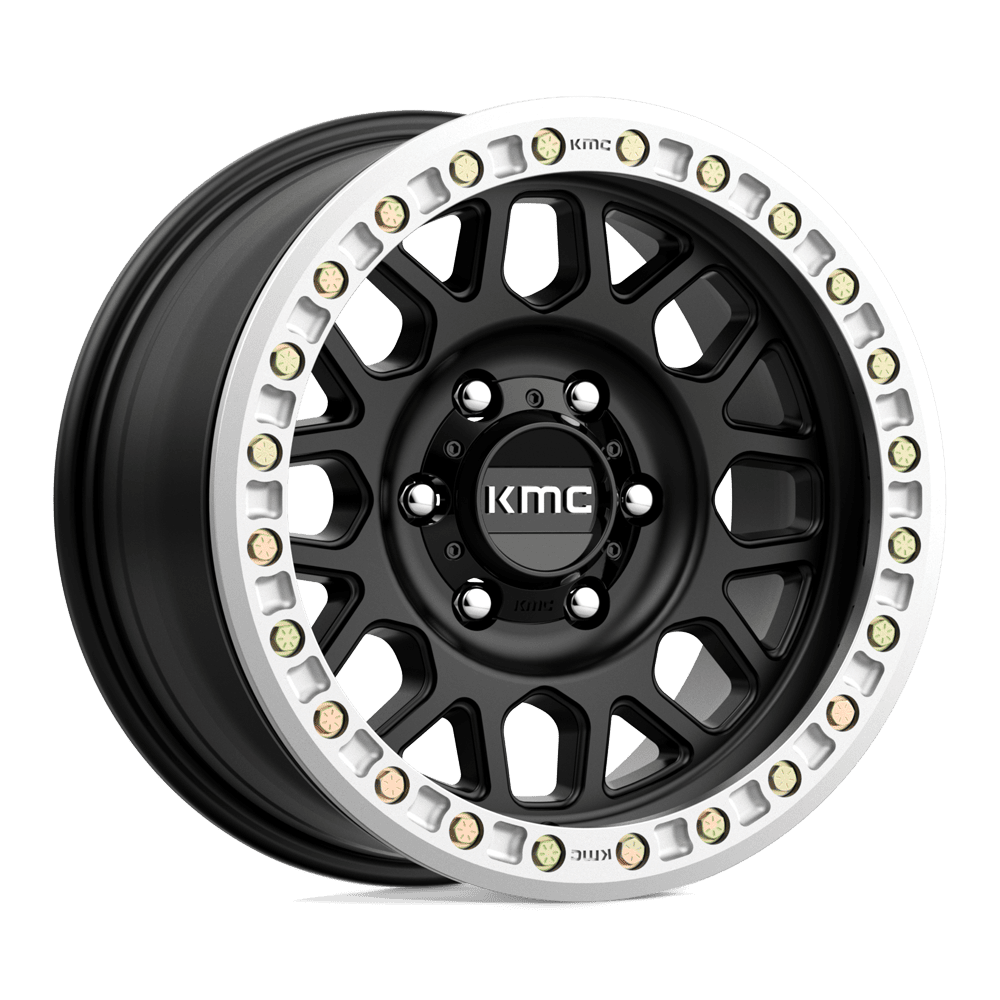 KMC Grenade Desert Beadlock Satin Black Wheel (KM234) | Dirty Garage
