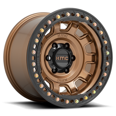 KMC Tank Beadlock Matte Bronze Wheel (KM236) | Dirty Garage