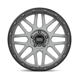 KMC Grenade Off-road Matte Gray w/ Matte Black Lip Wheel (KM535) | Dirty Garage