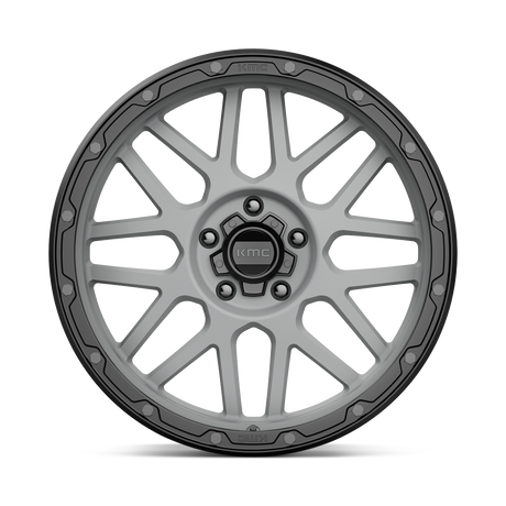 KMC Grenade Off-road Matte Gray w/ Matte Black Lip Wheel (KM535) | Dirty Garage