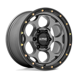 KMC Dirty Harry Satin Gray w/ Black Lip Wheel (KM541) | Dirty Garage