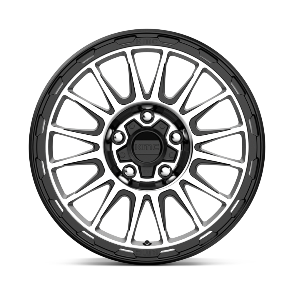 KMC Impact Satin Black Machined Wheel (KM542) | Dirty Garage