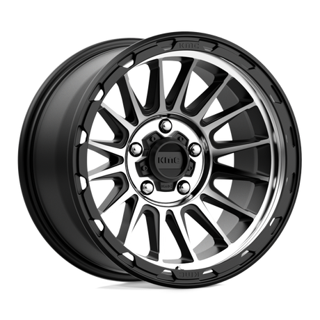 KMC Impact Satin Black Machined Wheel (KM542) | Dirty Garage