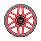 KMC Mesa Candy Red w/ Black Lip Wheel (KM544) | Dirty Garage